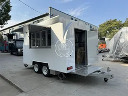 Food Truck Mobile Kitchen Coffee Snack Cart Ice Cream Kiosk Concession Food Truck Trailer Hot Dog Cart Food Truck Trailer