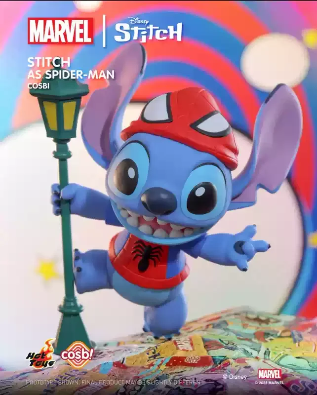 New Genuine Hottoys Marvel Stitch Cosbi Series Blind Box Kawaii