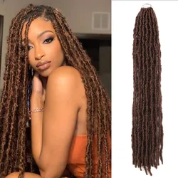 Butterfly Locs Synthetic Crochet Braiding Hair Extensions 24inch Pre-Looped Distressed Soft Loc Crochet Braids