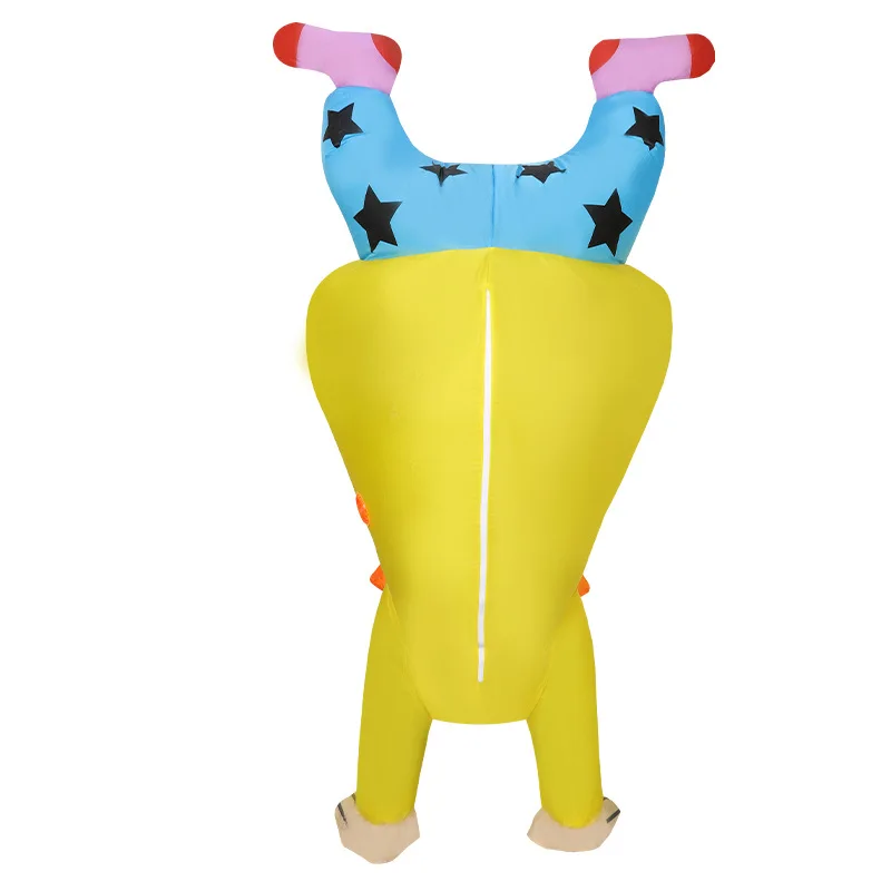 Parody Funny Series Upside Down Clown Inflatable Costume Cosplay Doll Halloween Costume Activity Children's Day Stage Costume