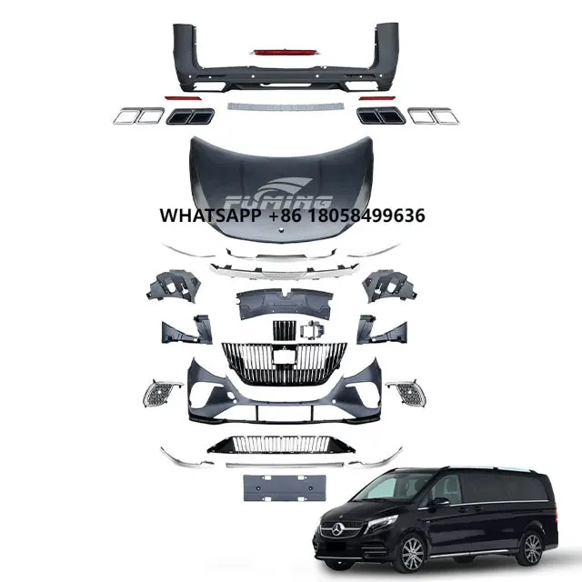 

Mercedes Benz Vito V-Class Роскошный комплект внешней модификации автомобиля, задняя решетка из нержавеющей стали, аксессуары для противоударной балки премиум-класса