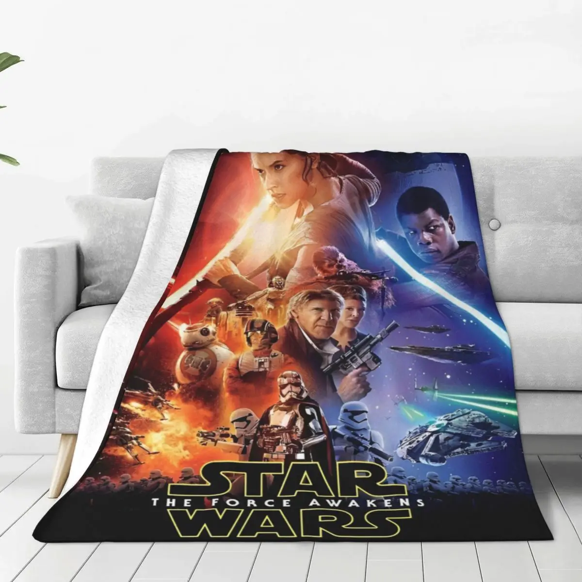 Cartoon W-Wars Anime S-Star Plush Blanket Children Flannel Throw Blanket For Bedroom Warm Custom DIY Quality Bedspread Gift Idea