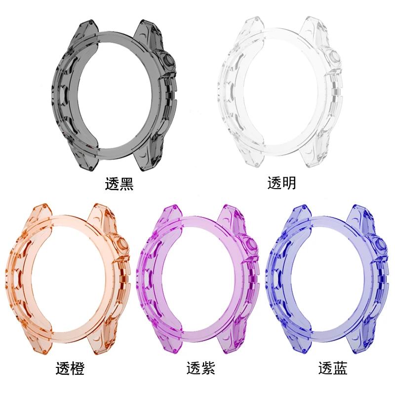 Étui de protection pour montre intelligente Garmin Fenix, cadre de protection, souple, transparent, TPU, bande de couverture, chaud, 7, 7S, 7X, 5S,