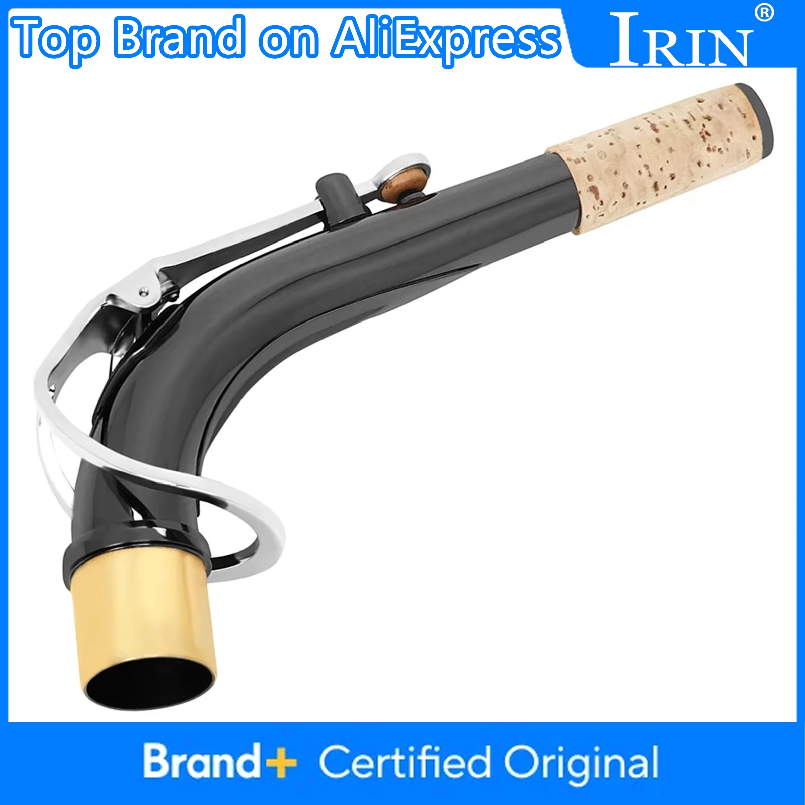 

IRIN альт-саксофон, изогнутая шея, профессиональные аксессуары для саксофона, латунная шея для саксофона, высокое качество, часть деревянного духового инструмента для саксофона