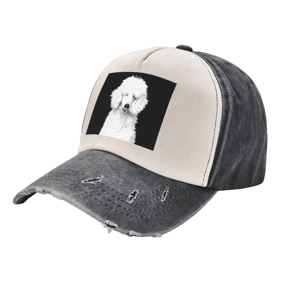 White Poodle Baseball Cap Hat Baseball Cap fashionable Streetwear Fashion Beach For Men Women's