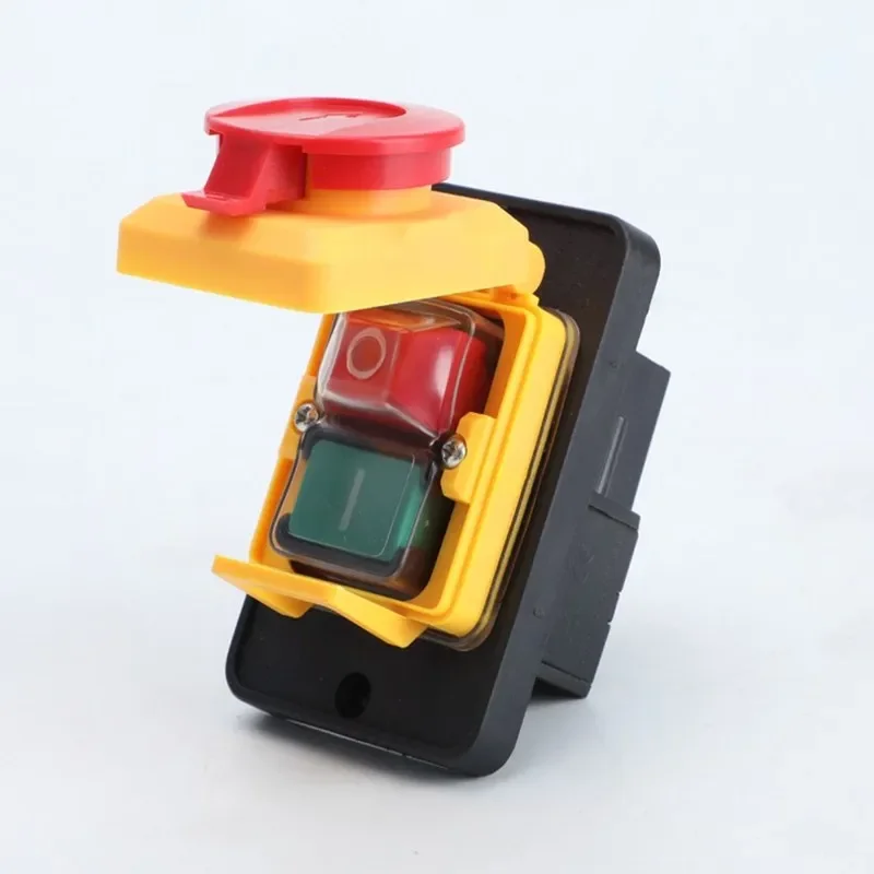 FMT CK5 AC250V 4-Pin Start Stop No Volt Release Push Button Switch Common to woodshop and Metalwork Machines