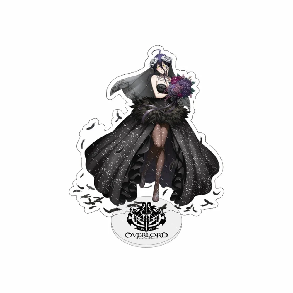 Trendy Anmie Overlord Momonga Albedo Bloodfallen Shalltear Gamma Narberal Demiurge Fiore Mare Bello Cocytus Acrylic Stand Model