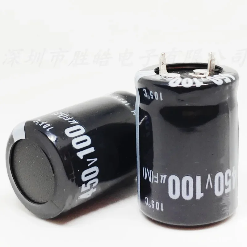 

（1PCS） 450V100UF Volume：22X30MM Aluminum Electrolytic Capacitors High Quality Hard Feet