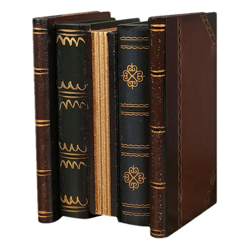 

Коробка в форме книги, винтажная декоративная коробка для хранения ювелирных изделий в форме книги, коробка для книг в европейском стиле для дома и офиса, реквизит для фотографий
