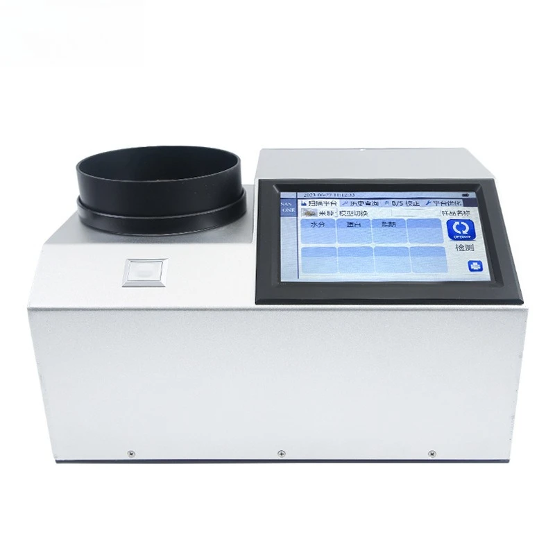 Near infrared rice bran analyzer, automatic grain moisture ash protein fiber fatty acid value rapid detector