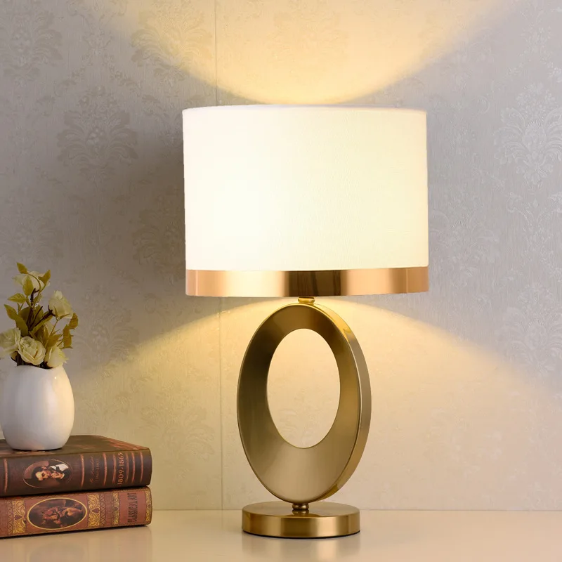 Nordic ins light luxury small desk lamp bedroom living room study creative simple modern retro decoration cute bedside lamp view 3