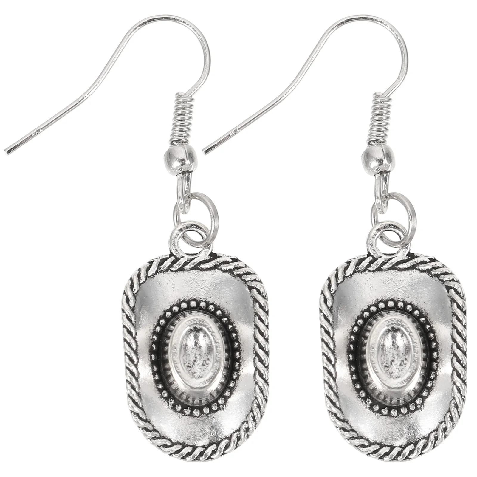 

1Pair Western Hat Earrings Stylish Mini Cowgirl Cap Dangle Ear Jewelry for Women Accessories Western Jewelry for Women