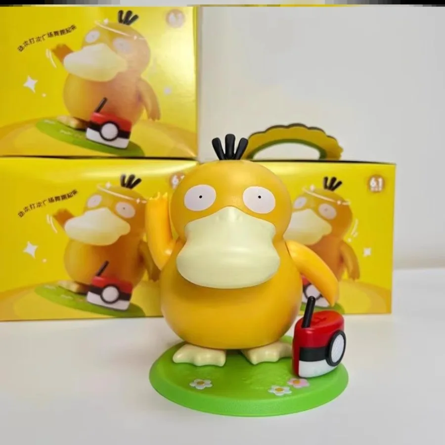 어린이 날 포켓몬 Psyduck 춤 노래 재미있는 장난감 KFC 한정 액션 피규어 모델 귀여운 데스크탑 장식 애니메이션 만화