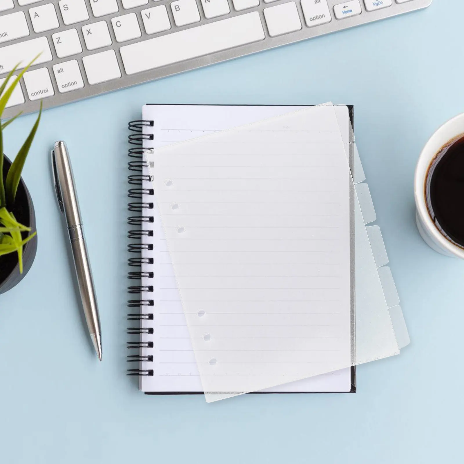 

Набор из 6 прозрачных акриловых разделителей для папок А5 с 6 отверстиями, многоразовые разделители с вкладками для школы, офиса, путешествий, ежедневников, планеров, скетчбуков