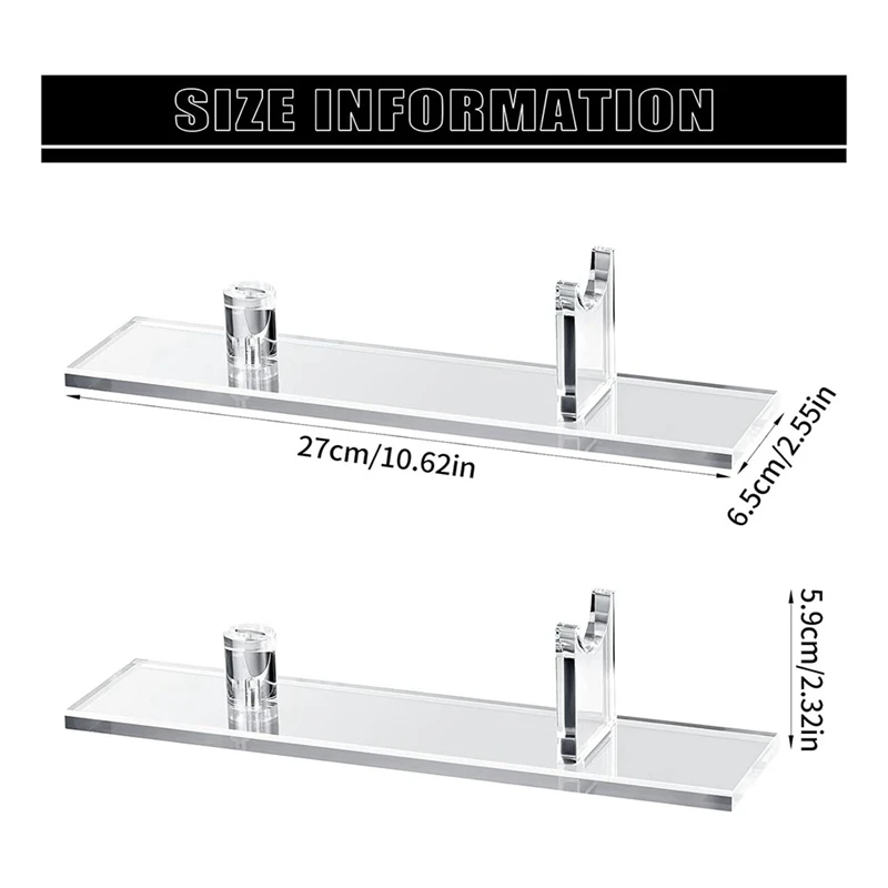 ABRW-Knife Display Stand Akrylowy futerał na nóż Biurkowy wyświetlacz noża, pojedynczy uchwyt na nóż do wystroju domu
