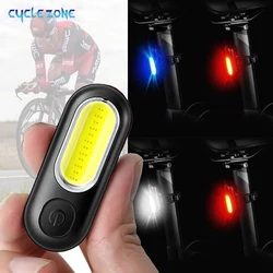 Bike Tail Light Bicycle Light LED USB Rechargeable Warning Lamp MTB Night Riding Rear Light Seat Tube Two-color Bike Taillight