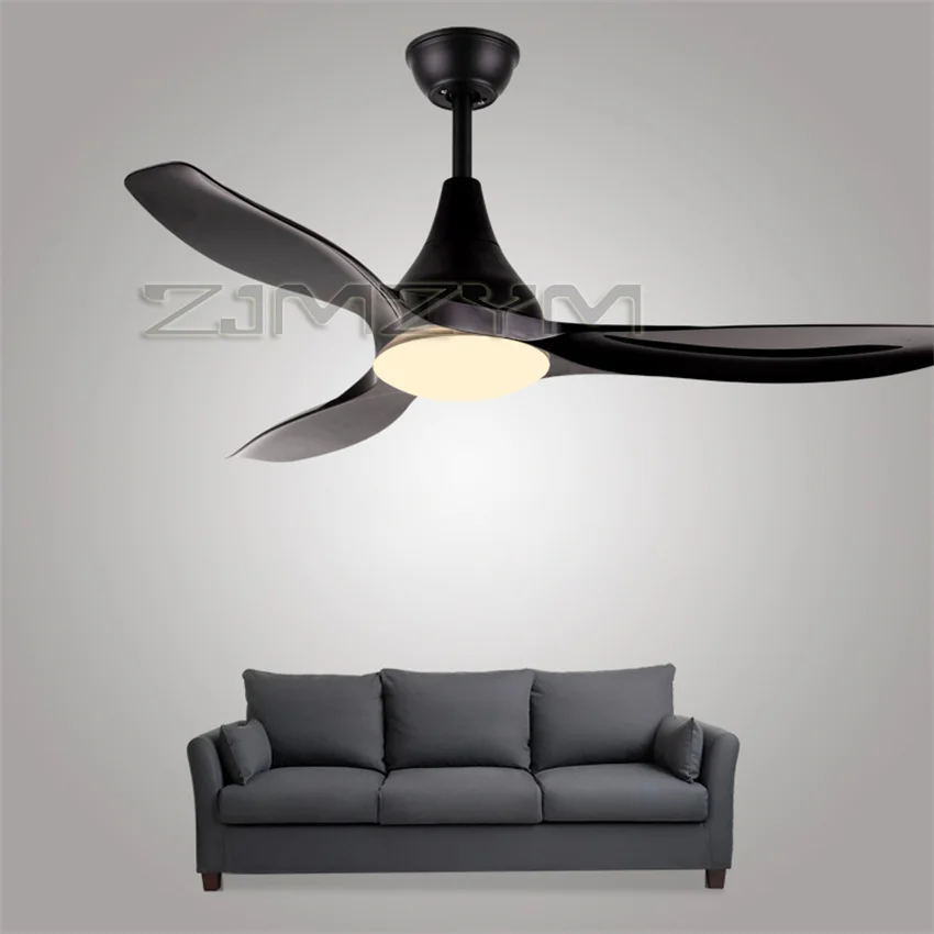 Светодиодный потолочный вентилятор, 48 дюймов, настенное управление, люстра для спальни, лампа для гостиной, освещение на крыше