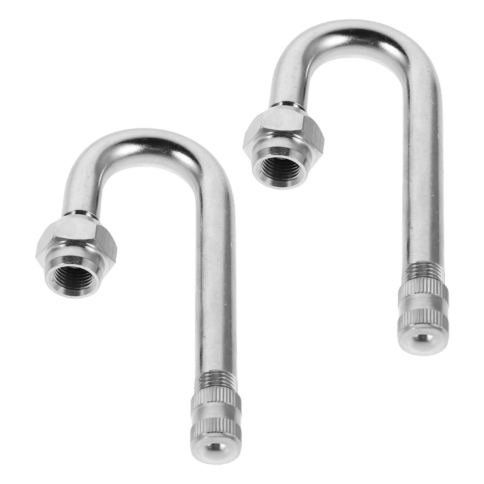 

2Pcs Metal Valve Stem Extenders Angled Valve Extension Tube for Car Truck Motorcycle Tire Air Inflation Tire Inflation Extension