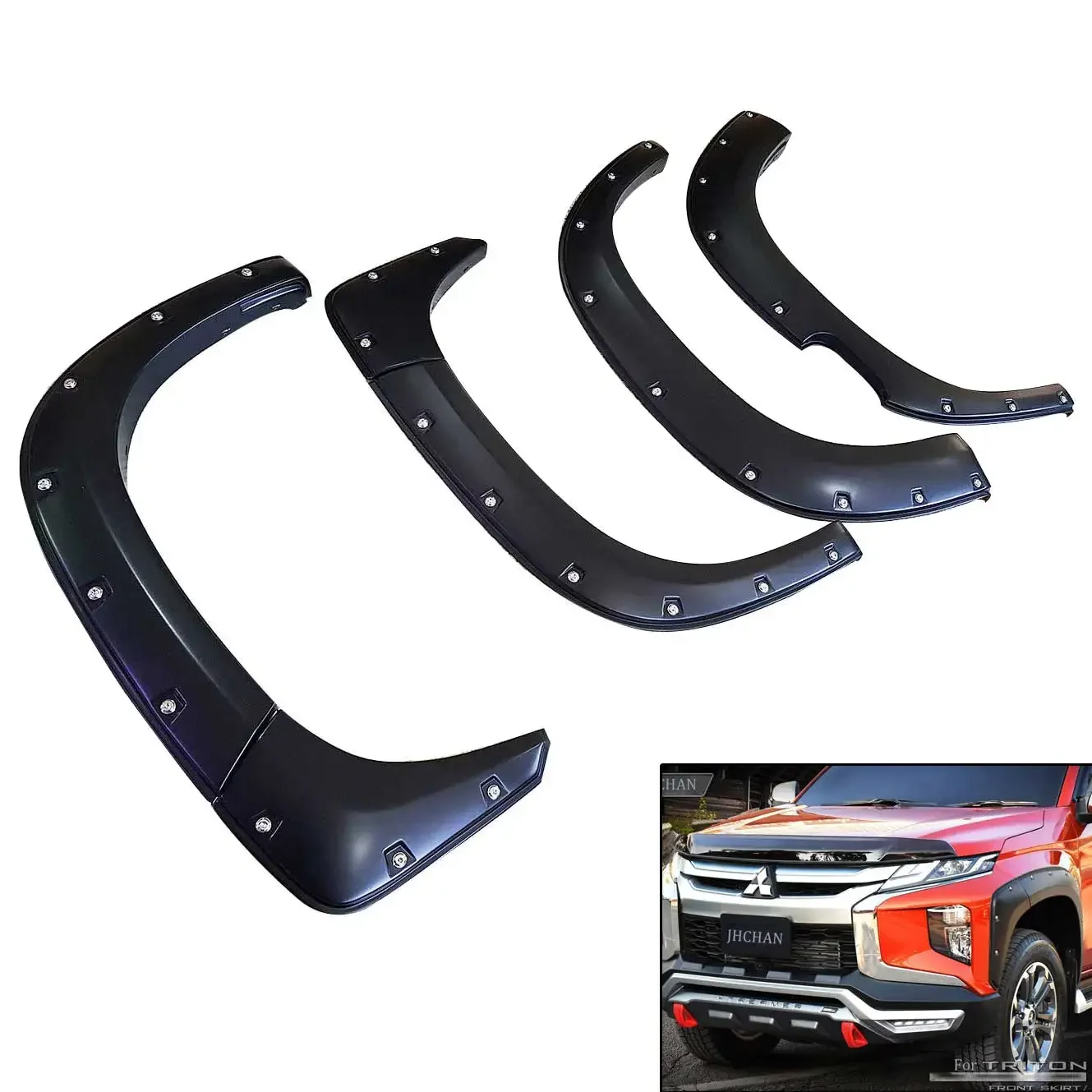 Fender Flares Wheel Arch for Mitsubishi L200 2022 Triton 2019-2022 Mitsubishi Barbarian Strakar