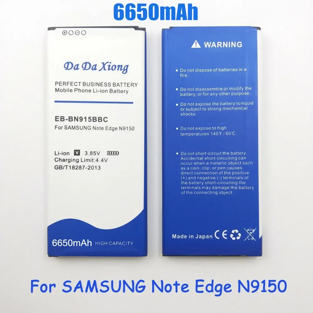 Аккумулятор литий-ионный для телефона Samsung Galaxy Note Edge N9150 N915K N915L N915S N915X от DaDaXiong, 6650 мАч