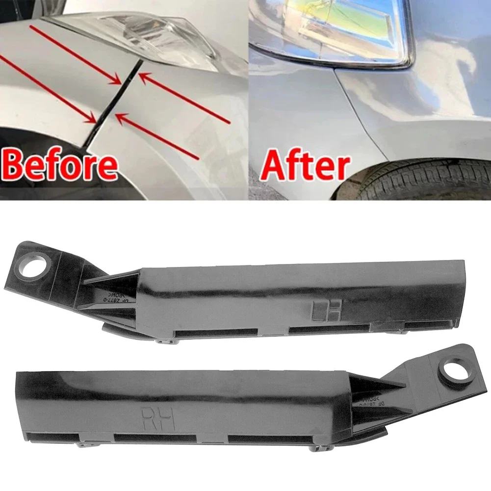 

2pcs Front Bumper Bracket Retainer Support Holder For Nissan For Tiida 2005-2010 62224-ED50A 62225-ED50A Black Exterior Parts