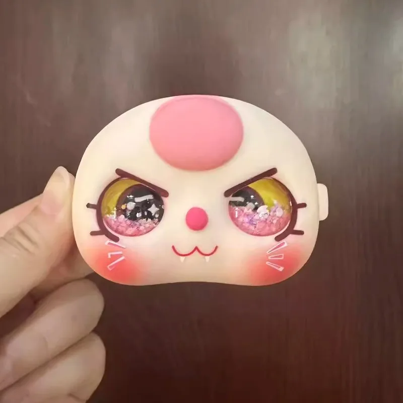 100 طفل ثلاثة سنوات اليدوية Diy بها بنفسك دمية العين الملحقات هريرة الوجه قذيفة تتدفق الرمال معكرون العين الخرز #5