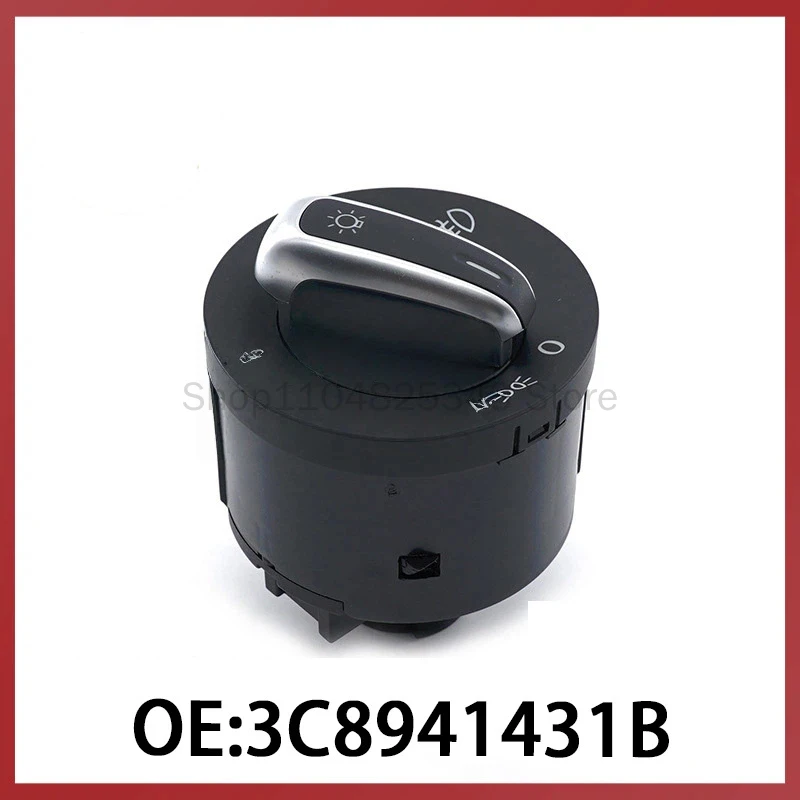 

3C8941431B подходит для автомобильных запчастей Volkswagen Audi, переключатель регулировки фар и противотуманных фар, комбинированный переключатель фар.