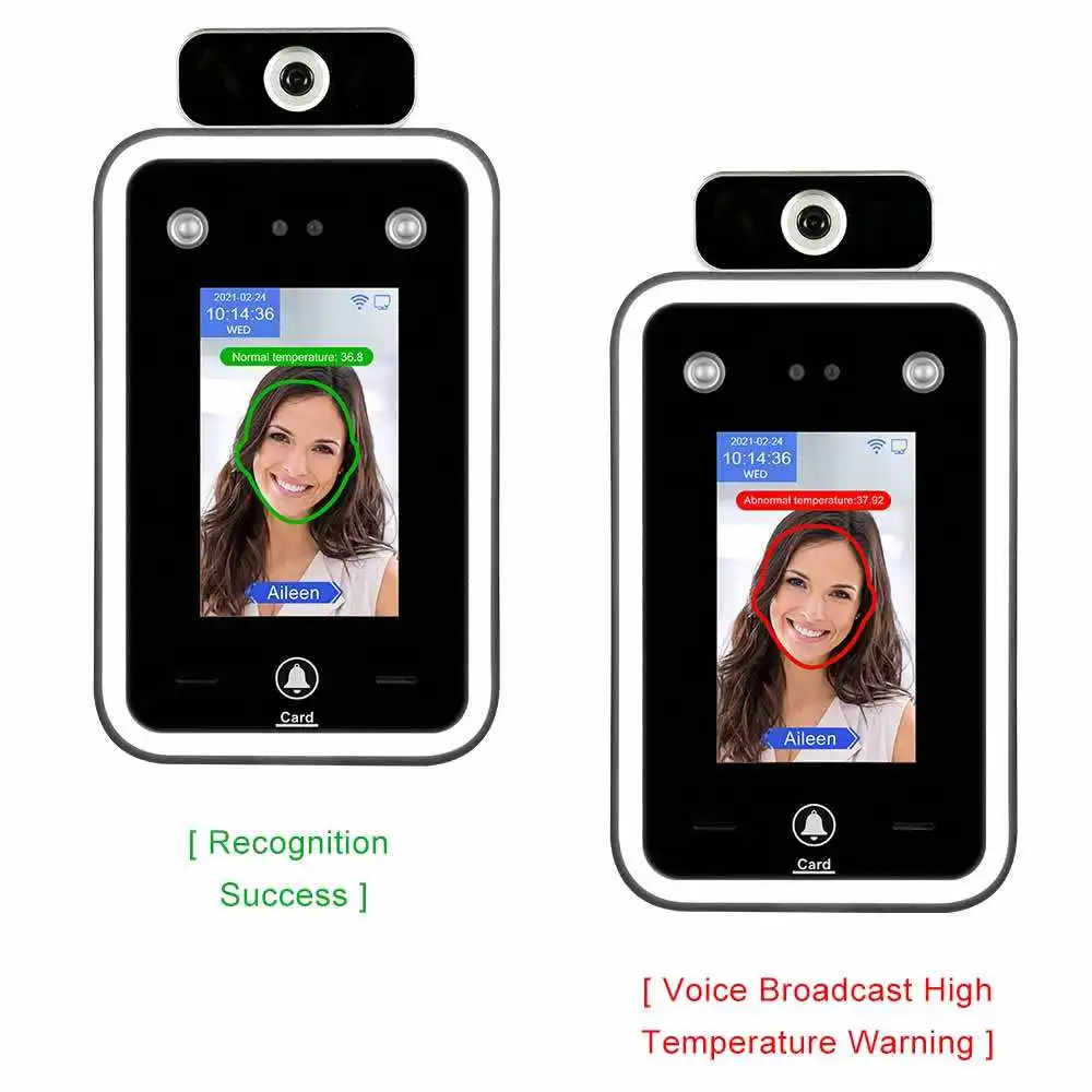 

Biometric Access Control System Facial Recognition Touch Screen Time Attendance Wireless Face Recognition Reader For IP WiFi