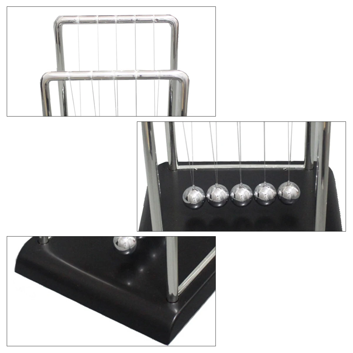 

Newton Adornment Metal Desktop Decoration Science Craft Cradle Balance Ball Physical Stress Relief Decor Creative Craft Unique