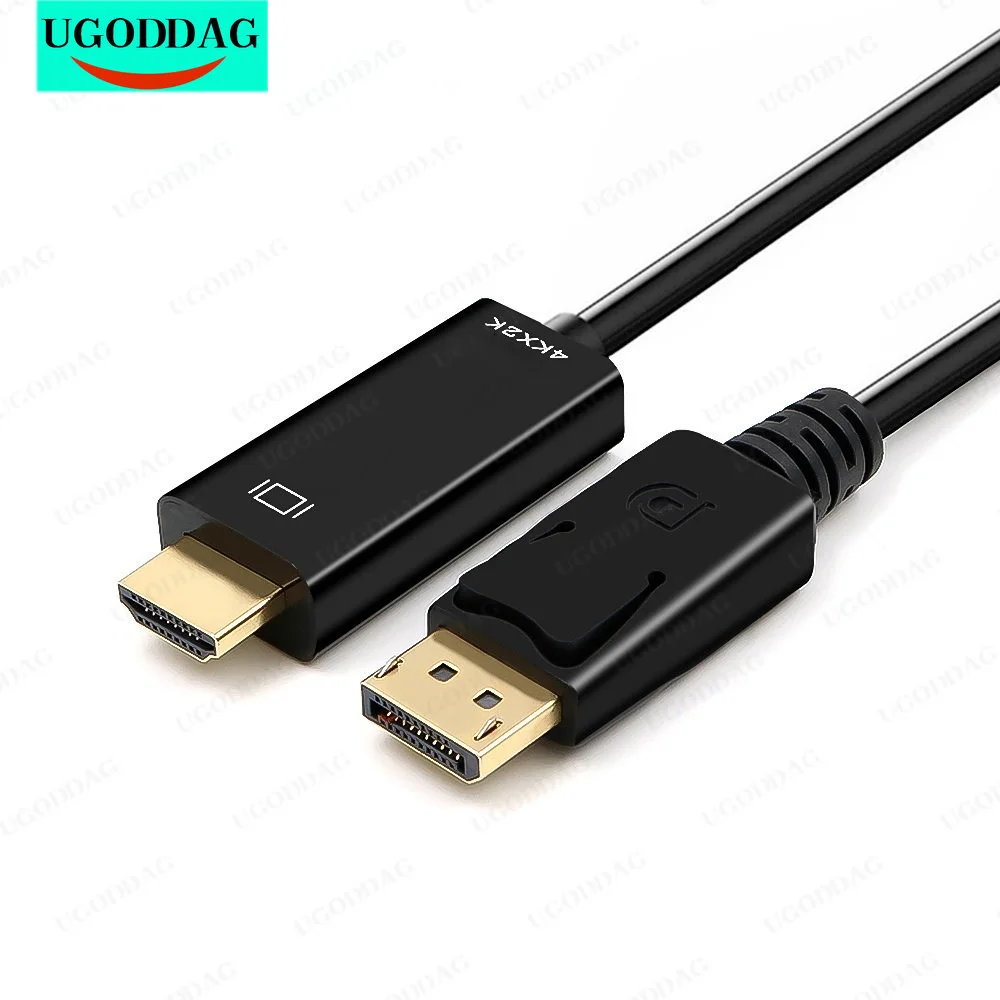 Kabel kompatybilny z DisplayPort do HDMI 4K 1M 1.8M 1080P @ 60Hz Port wyświetlacza kabel kompatybilny z DP do HDMI do laptopów i projektorów