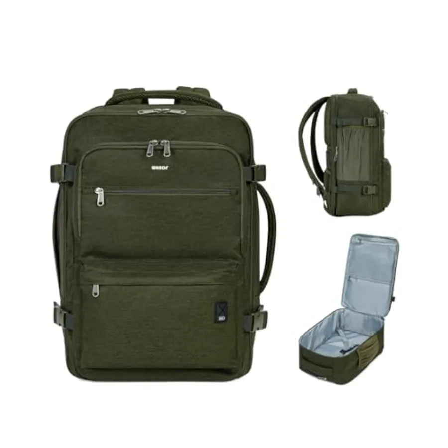 

Travel Backpack For Spirit Airlines Personal Item Bag 18x14x8 with Wet Pocket, 17 Inch Laptop Backpack for Men Women Dark Green