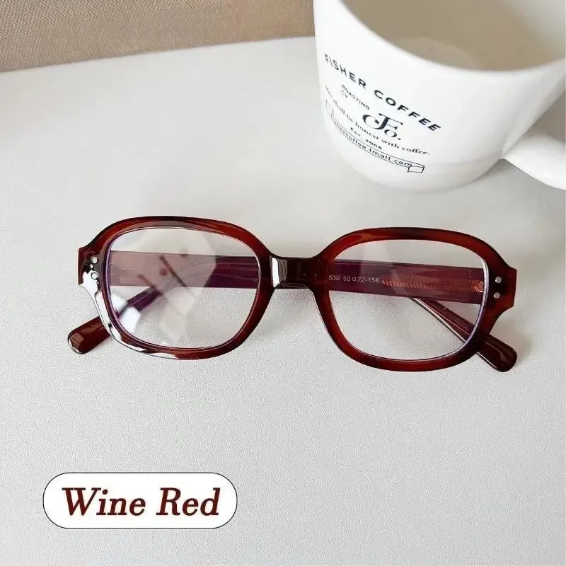 نظارات كلاسيكية Y2k بإطار كامل تحجب الضوء الأزرق للنساء نظارات عصرية بإطار سميك من البولي كربونات للحفلات