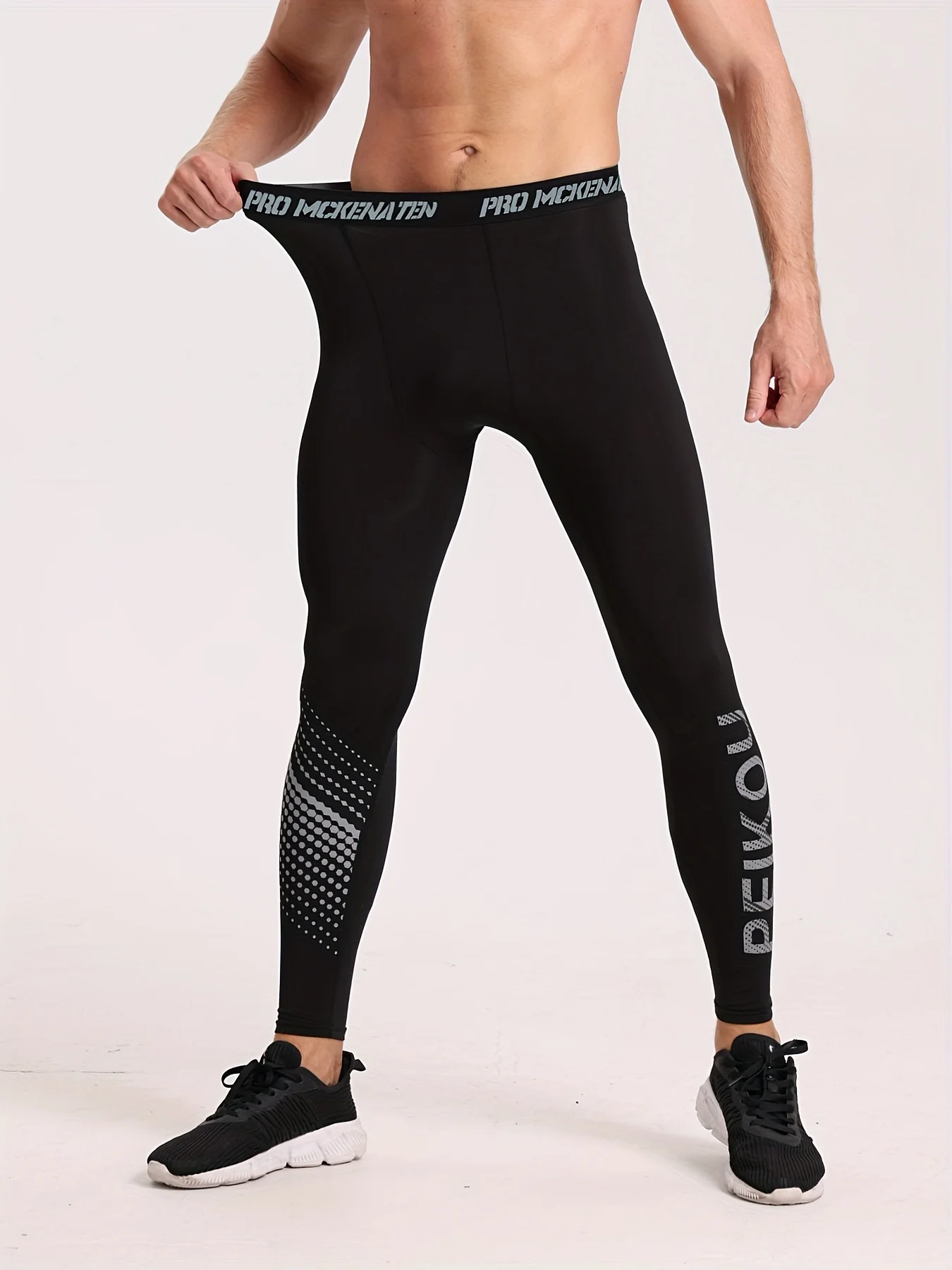 

Мужские облегающие брюки для фитнеса и спорта, быстросохнущие компрессионные брюки для баскетбольных тренировок и бега.