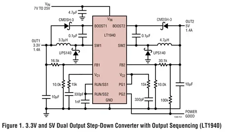 LT1941EFE LT1941 - Triple Monolithic Switching Regulator