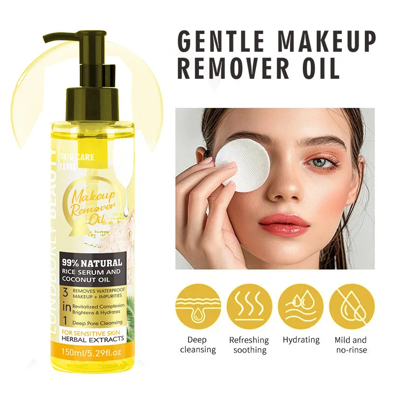 150 ml natuurlijke kruidenreinigingsolie verwijdert zachtjes make-up reinigt diep de poriën oplosst overtollige olie verfrissend en niet vettig