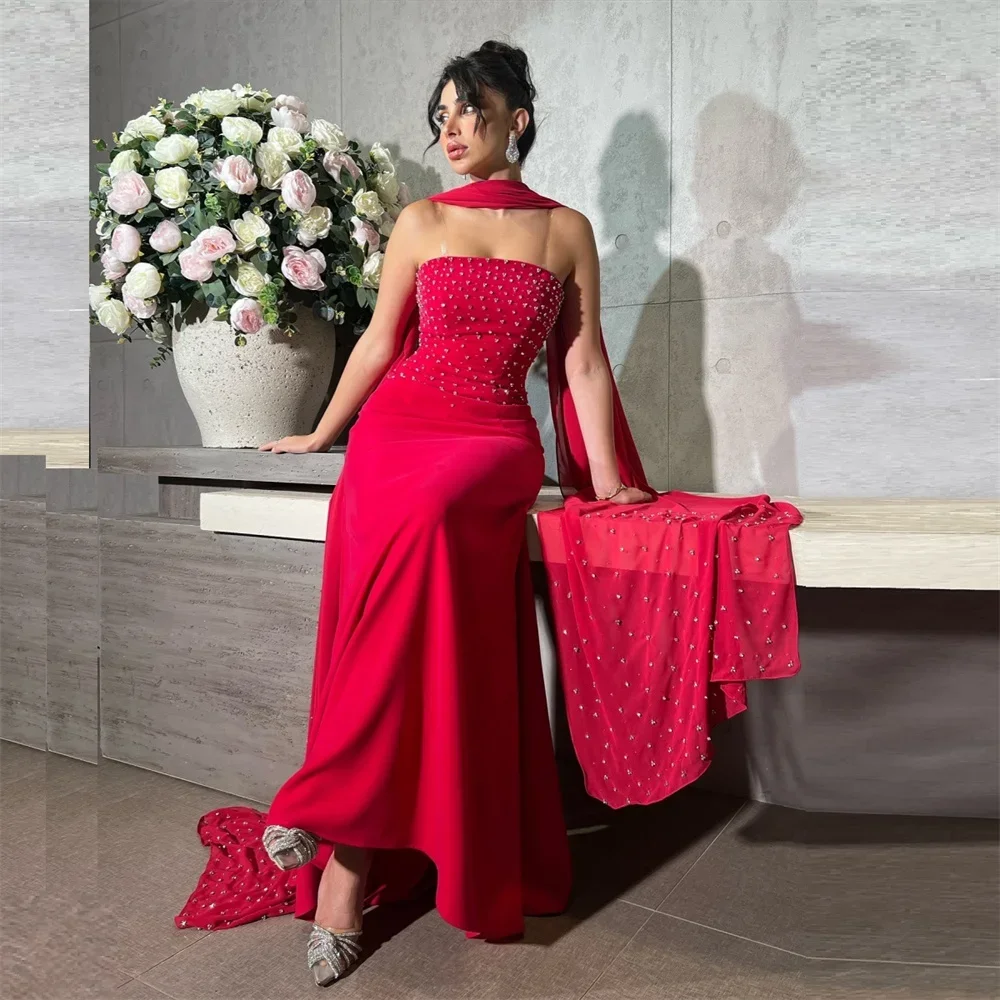 

Customized Formal Gown Evening Dearin Halter Column Floor Length Skirts Ribbon Bespoke Occasion Dresses Prom Dress Saudi Arabia