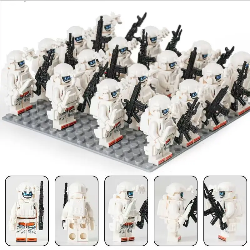 Neue Spezialeinheiten, Militärfiguren, Geisterpolizei, Mini-Humanoide für Kinder, zusammenbaubare Bausteine, Puppen, Geburtstagsgeschenke