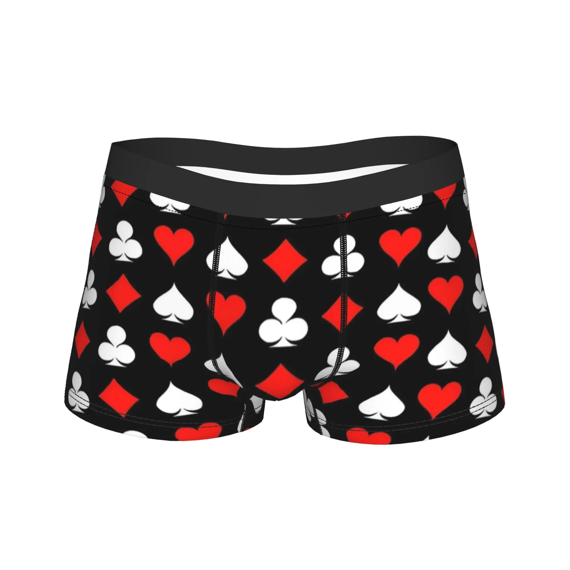 

Playing Cards Poker Pattern Boxer Brief Underwear Trenky Men Breathable Boxer Shorts Printing Plus Size Panties