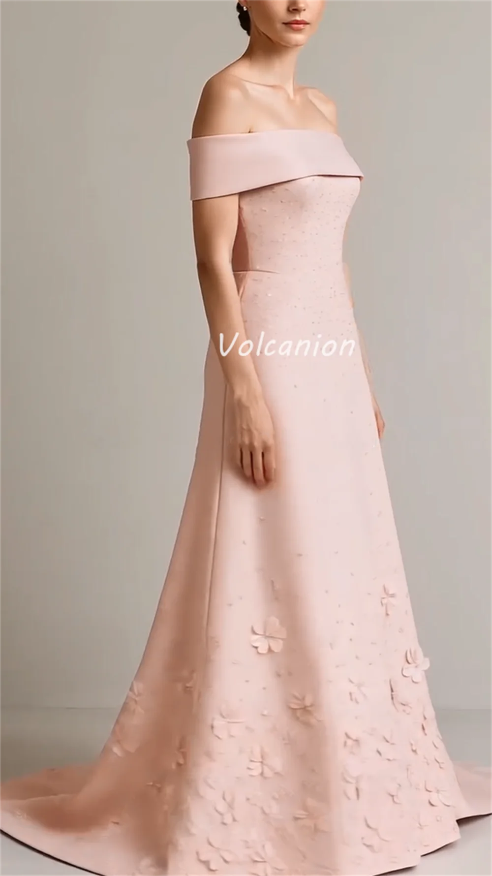 Vestidos largos personalizados de estilo chino, Jersey elegante hecho a mano con bordado de flores, cuello barco recto, vestidos para ocasiones a medida, sexys