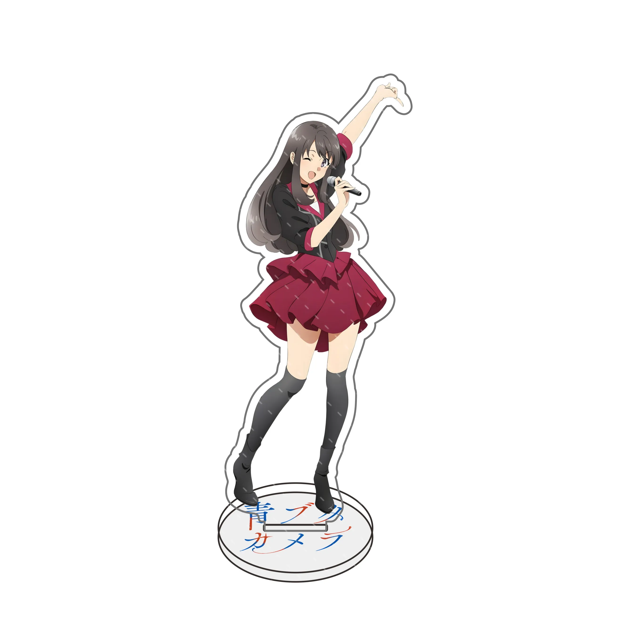 جديد Seishun Buta Yarou Sakurajima Mai حامل أكريليك Rascal لا يحلم سانتا كلوز أنيمي الطرفية نموذج سطح المكتب زخرفة #4