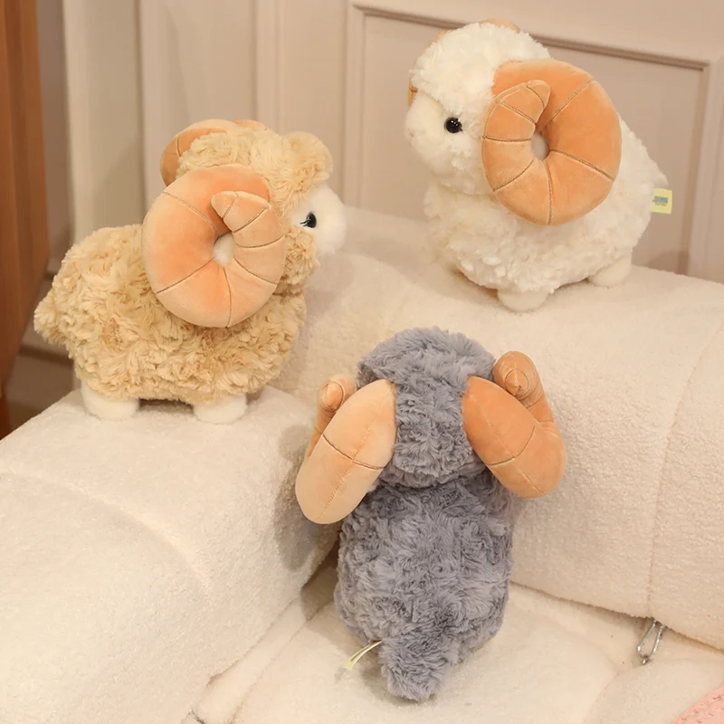 Cartoon Sheep Doll Cute Plush Toy Little Sheep Doll Ornament Alpaca Doll Grabbing Doll Event Gift Birthday Gift