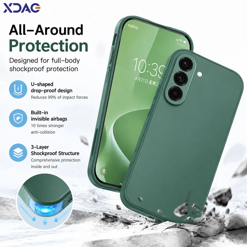 Original Candy Fashion Schutzhülle für Samsung Galaxy A07 A17 A27 A37 A57 5G Global Weiche Quadratische Flüssig-Silikon Handyhülle
