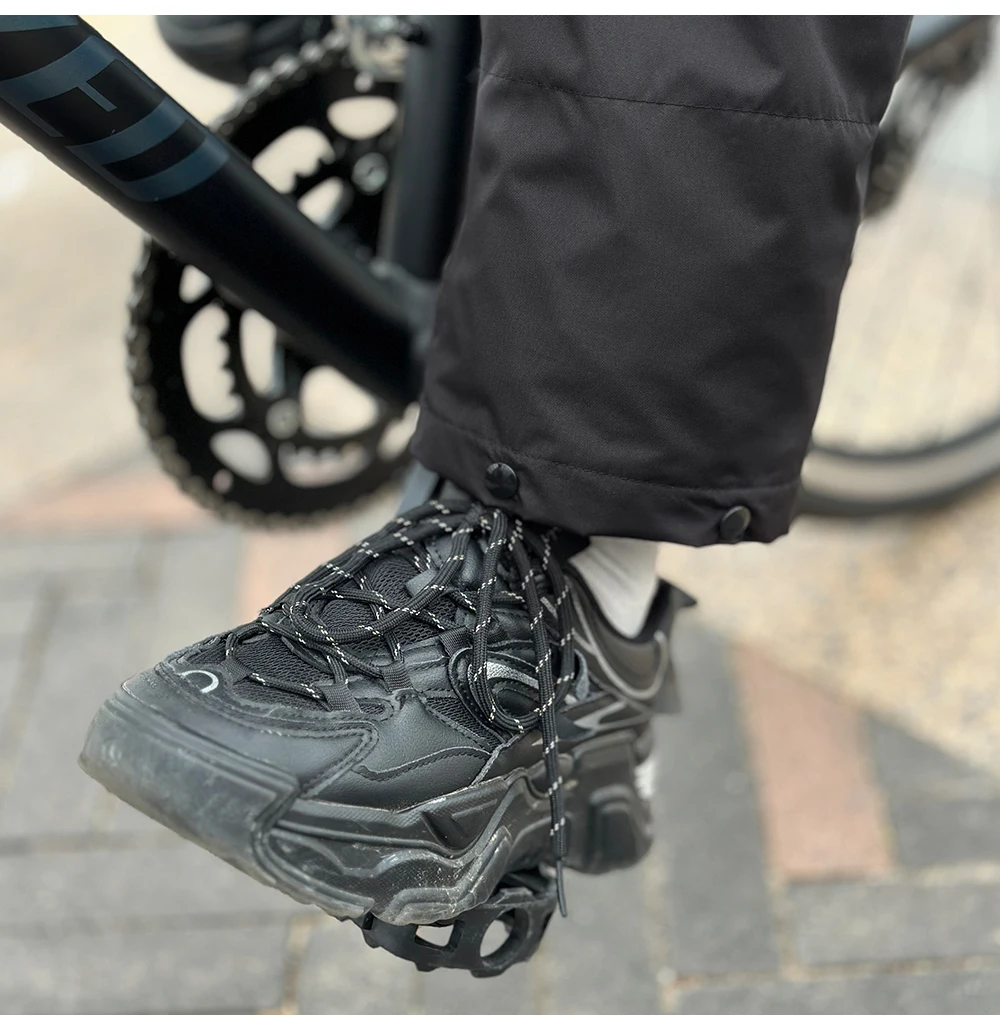 WOSAWE Radfahren Regenhose Outdoor Regenschutz Hosen Motorrad Klettern Camping Radfahren Sport Berg Regen Hosen Überschuhe – Detail 11