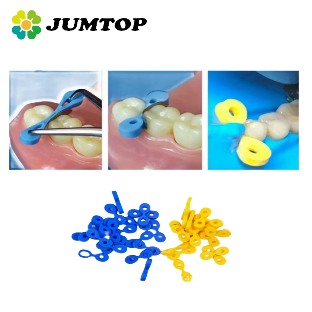 

Dental Elastic Rubber Fixing Wedges - Matrix Matrices Dam Composite Tooth Separators for Restorative Dentistry and Clinical Proc