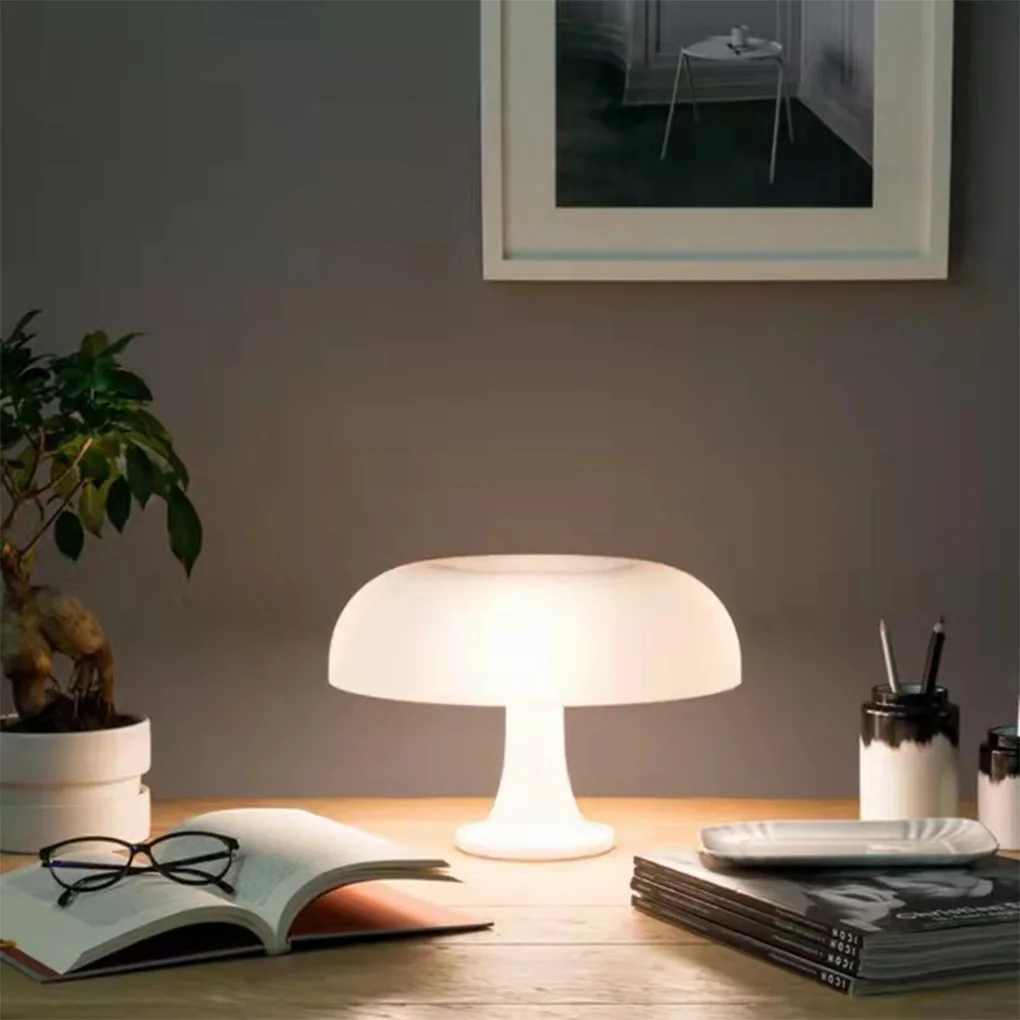 Mushroom Table Light Bedside 3 Colors Desk Lamp Decoration Bedroom White