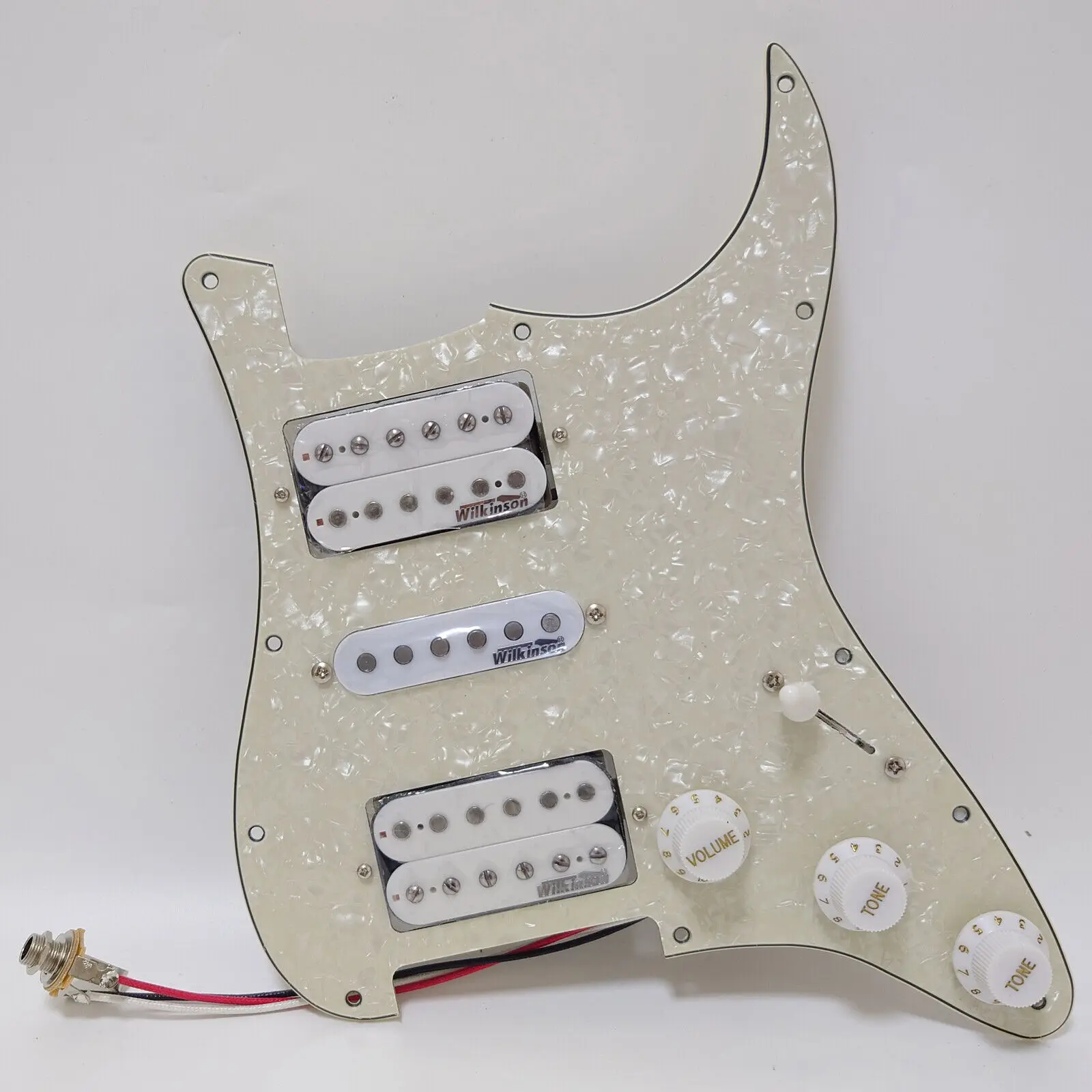 

HSH Prewired Loaded Pickguard with Alnico 5 Humbucker Pickups Set for ST Electric Guitars Replacement Parts