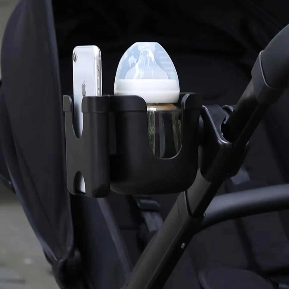 Pram Cup Holders Children's Stroller Bottle Holders Pram Bottle Holders Anti-Slip Design Pram Accessories Mobile Phone Holders