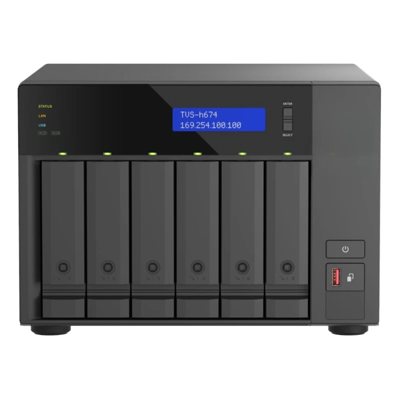 Tower NAS Server QNAP TVS H674 Enterprise Network Vide