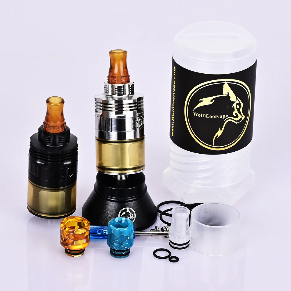 Wolfcoolvape 415 أربعة واحدة خمسة S61 V2 نمط جينيسيس Atty RDTA رذاذ قابل لإعادة البناء 316SS 3.0 مللي 22 مللي متر خزان vape رذاذ mtl