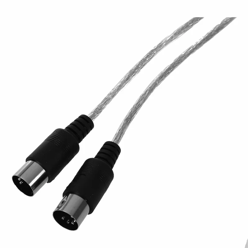 2X USB In-OUT MIDI Cable Converter PC إلى Music Keyboard Adapter Cord